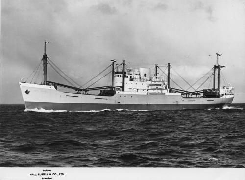 The cargo vessel Abel Tasman Built by Hall Russell in 1957