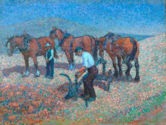 Ploughing on The Downs by Robert Polhill Bevan