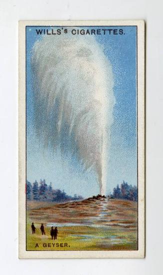 Will's Cigarette Card - ''Do You Know'' 2nd series - No. 20  What causes a Geyser?
