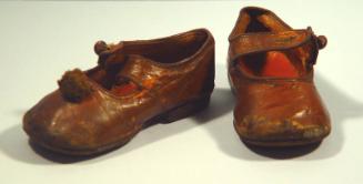 Pair of Brown Leather Shoes