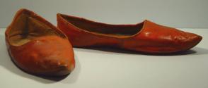 Red Leather Slippers