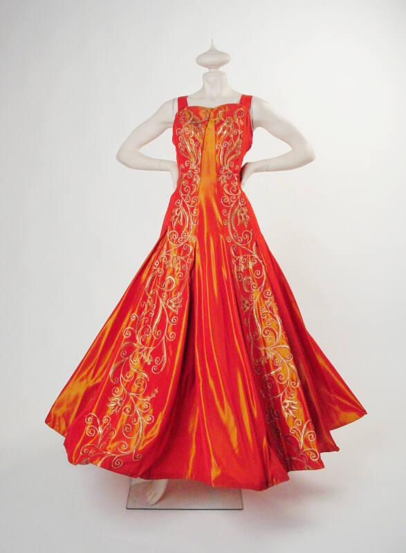 Orange Evening Dress