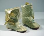 Pair of Quilted Silk Bootees