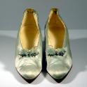 Green Louis Heeled Evening Shoes