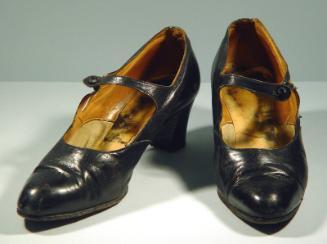 Leather Bar Shoe With Water Snake Trim