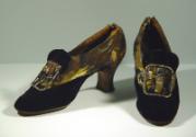 Pair of Silk and Velvet Shoes 