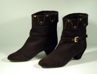 Ladies Suede Ankle Boots (With Buckle)