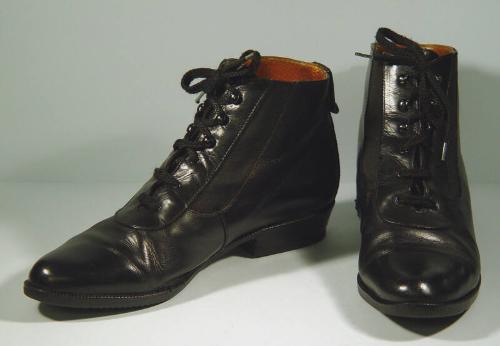 Pair of Ladies Black Leather Ankle Boots