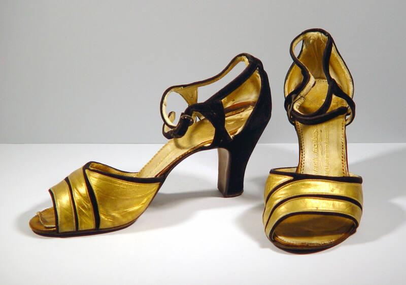Gold Leather Sandals