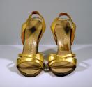 Gold Sling Back Sandals