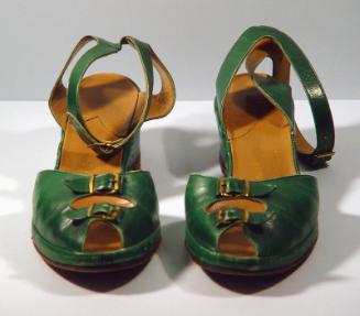 Green Wedge Sandals