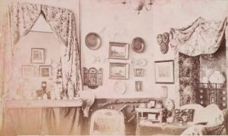 Victorian Interior by unknown artist, associated with  Sir John Everett Millais