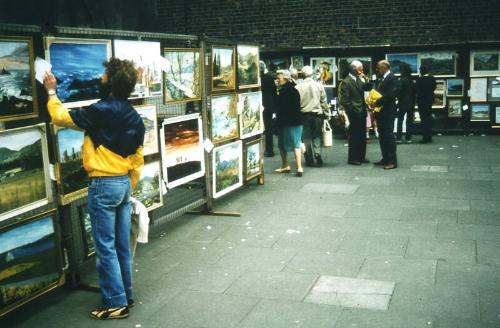 Langstane Kirk Forecourt Art Exhibition 