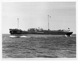 Black and white photograph Showing The Collier 'lambeth' Built At Hall Russell, 1958