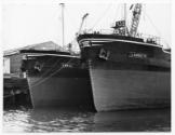 Black and white photograph Showing The Collier 'lambeth' Built At Hall Russell, 1958