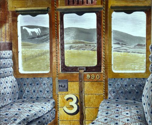 Train Landscape by Eric Ravilious