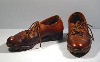 Brown Leather Walking Shoes