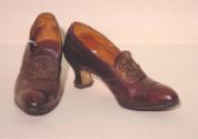 Brown Leather Court Shoes 