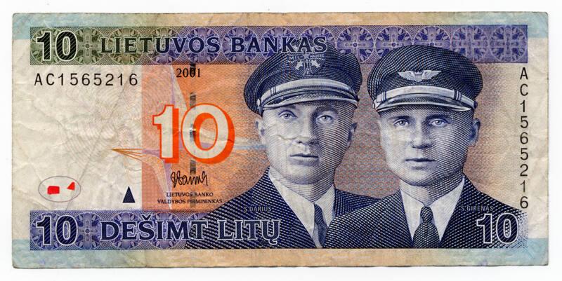 Ten-litu Note (Latvia)