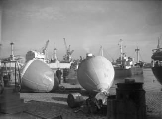 Buoys at the quayside, Aberdeen harbour