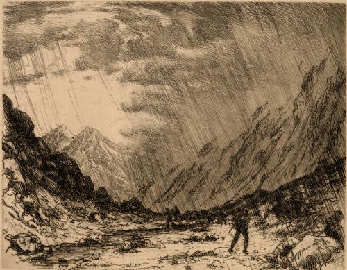 Tempete Dans Les Montagnes by T.Francois Simon