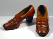 Tan Square Toe Shoes