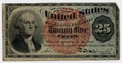 Twenty-five Cent Note (USA) (Civil War Fractional Currency)