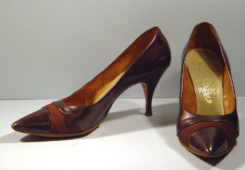 Pair Of Brown Stilettos