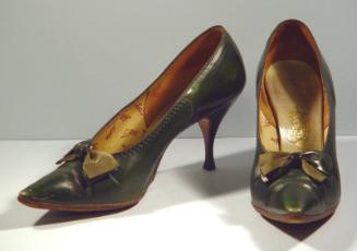 Green Stiletto Heeled Shoes