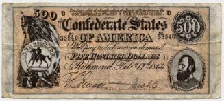 Five-hundred Dollar Note (Confederate States of America)