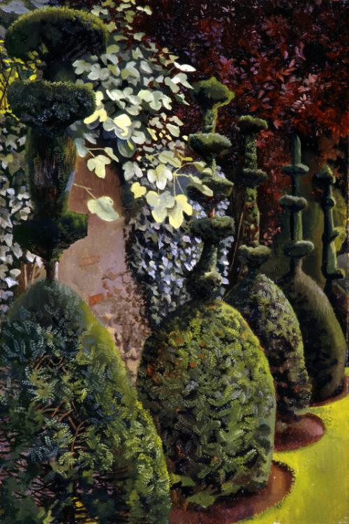 Clipped Yews by Sir Stanley Spencer