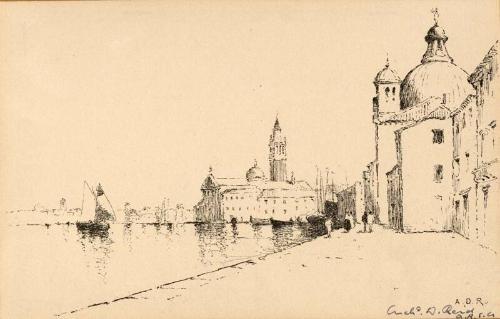 Venetian Scene by Archibald D Reid