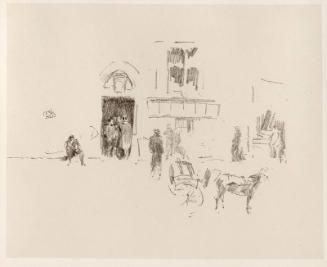 The Gaiety Stage Door by James McNeill Whistler