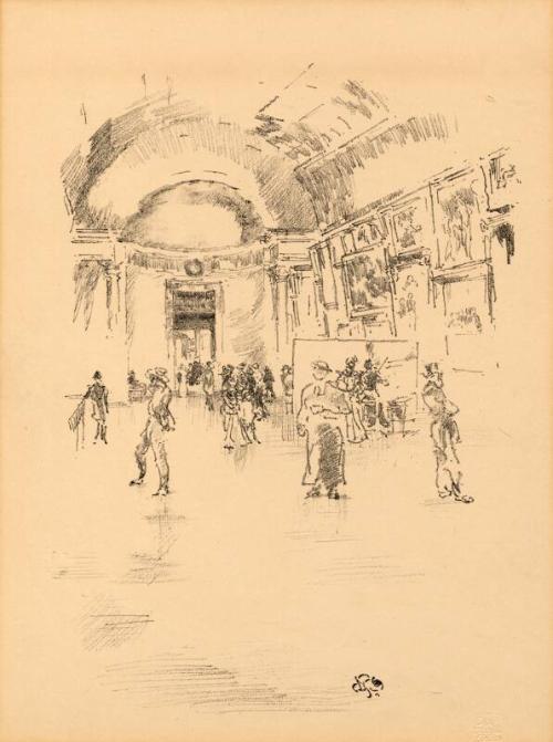 Long Gallery At The Louvre by James McNeill Whistler