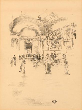 Long Gallery At The Louvre by James McNeill Whistler