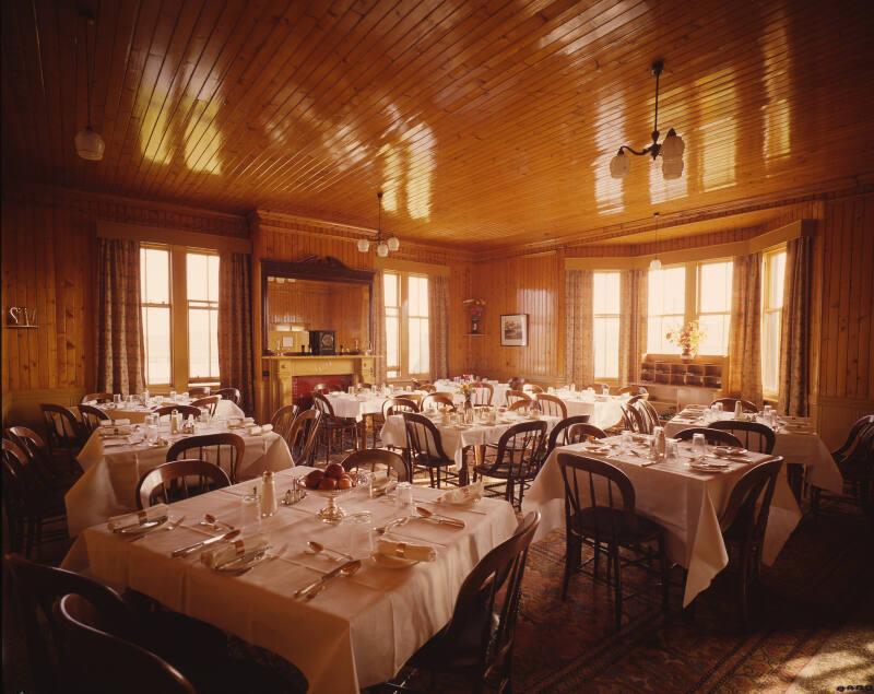 Dining room of the St Magnus Hotel, Hillswick 
