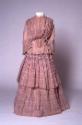 Pink Checked Cotton Wedding Dress