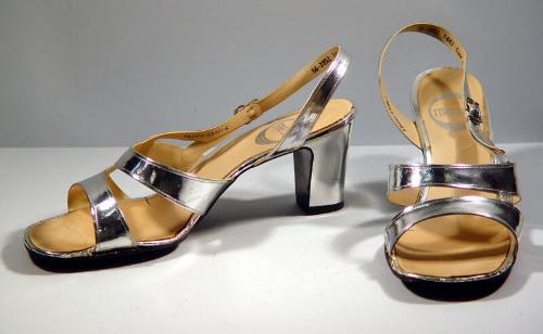 Pair Of Silver Evening Shoes
