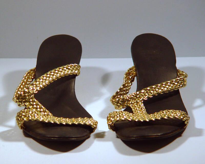 Gold 1950s Sandals