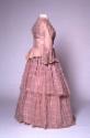 Pink Checked Cotton Wedding Dress