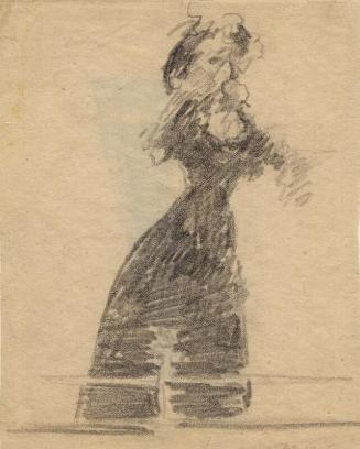 Study of a Music Hall Artiste At The Old Bedford and Verso A Music Hall Artiste At The Old Bedf…