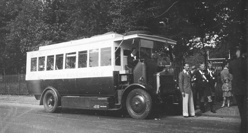 London Company Boys Brigade Bus Probably at Jubilee Celebrations