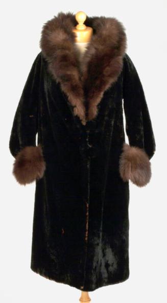 Black and Brown Fur Coat