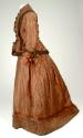 Brown and Balck Half Mourning Day Dress