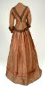 Brown and Balck Half Mourning Day Dress