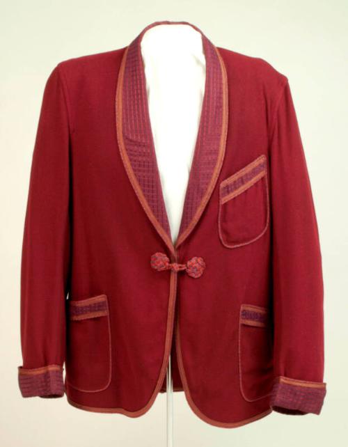 Maroon Smoking Jacket