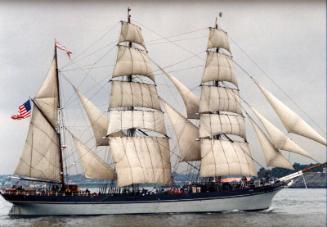 Photograph Of The Barque 'elissa' In New York, 1986