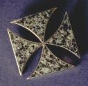 Grey Granite Brooch by Middleton, Rettie and Sons