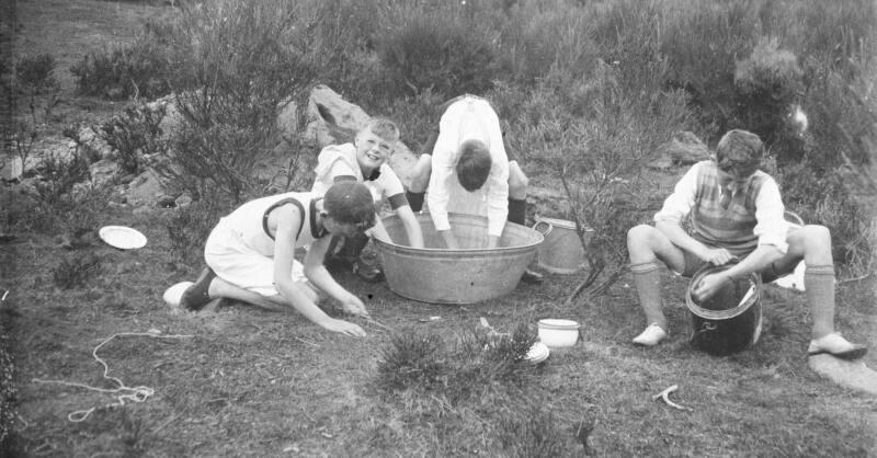 Washing-up at BB Camp, Probably Torphins 