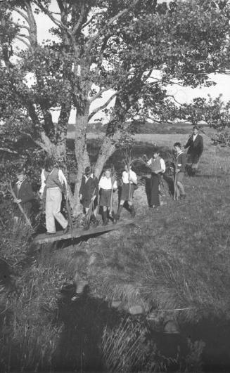 Boys with Reeds Probably at BB Camp in Torphins 